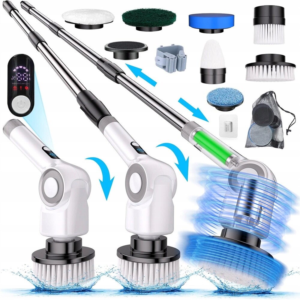 Multifunkční Elektrický Mopovací Kartáč S 3 Nastavitelnými Polohami