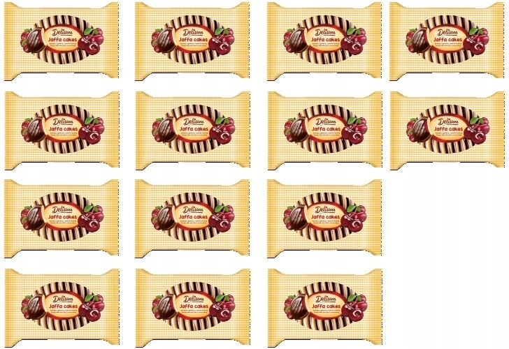 14 x 300 g Delicpol Delisana Piškoty s třešňovým želé v polevě Karton