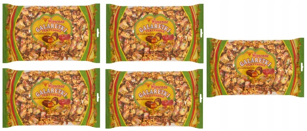 5x 1kg želé bonbóny Solidarność Jarní v čokoládě Bonbóny