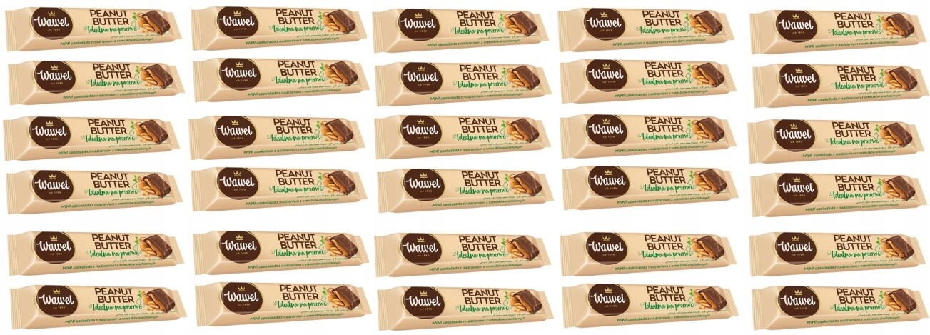 30 x 37 g Wawel Mini čokoláda Peanut Butter Karton