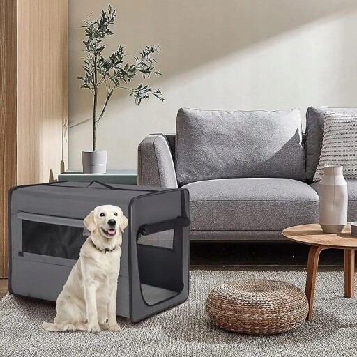 Skládací Přepravní Taška Pro Velké Psy A Kočky O Rozměrech 74 X 49 X 56 CM