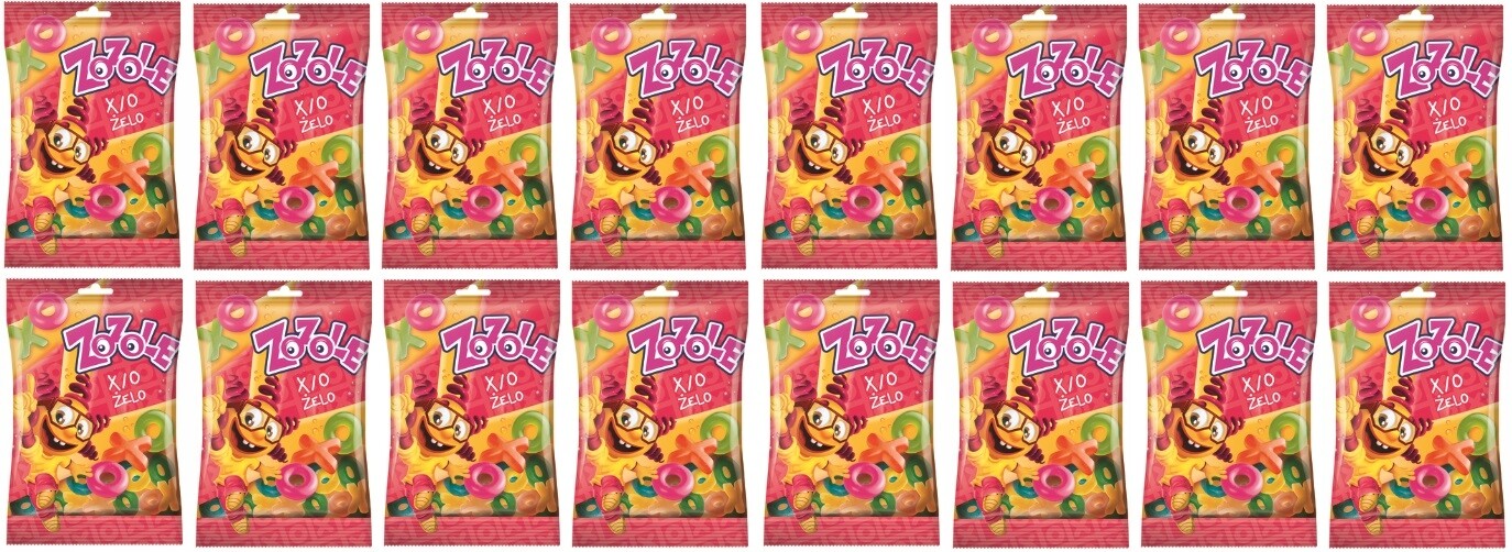 16x 75g Zozole Želé Bonbony Kolečko Křížek Karton
