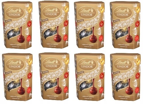 8x 200g Lindt Lindor Směs pralinky Karton