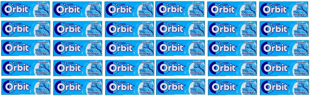 30 x 14 g Orbit Peppermint 10 dražé Karton