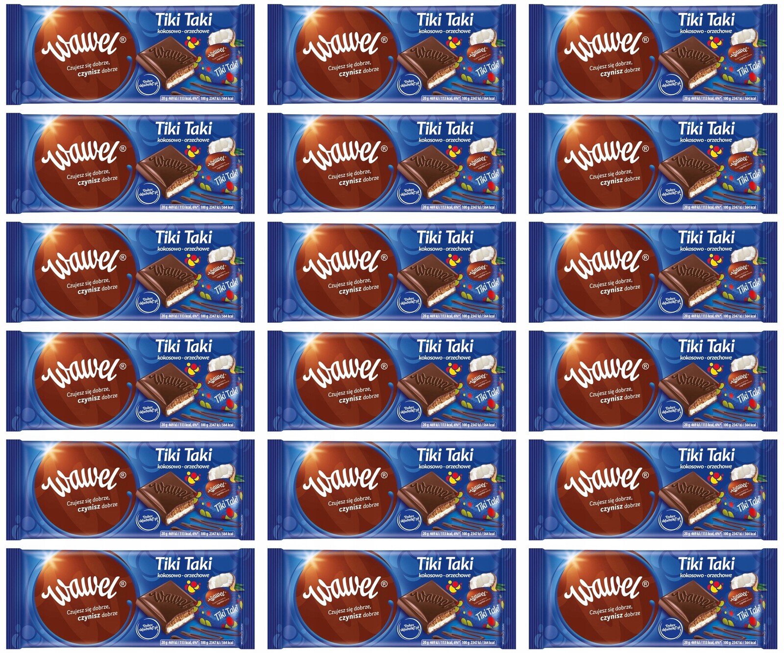 18x 100g Wawel Tiki Čokoláda Taki Karton