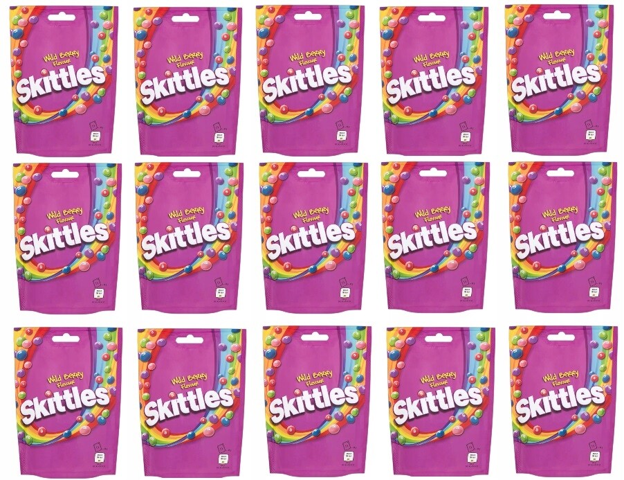 15x 152g dražé Skittles s lesním ovocem, karton