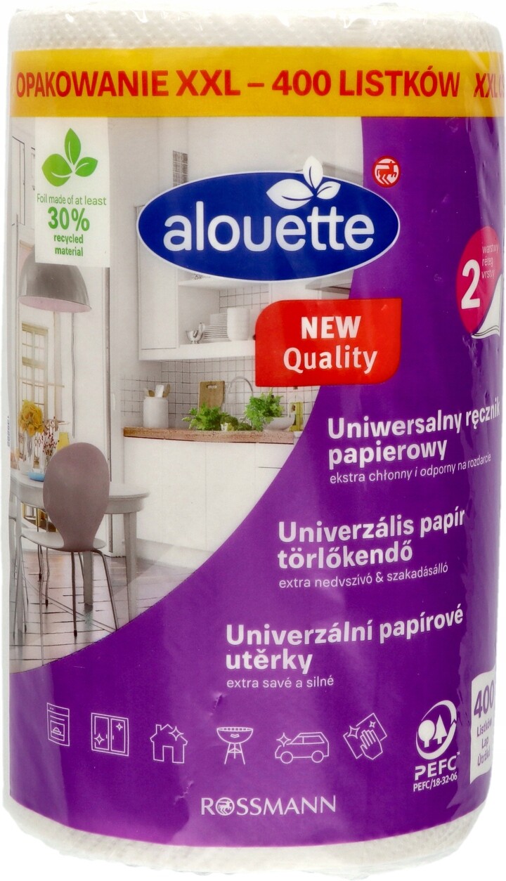 Alouette univerzální papírový ručník 2 vrstvy 400 listů 1 ks