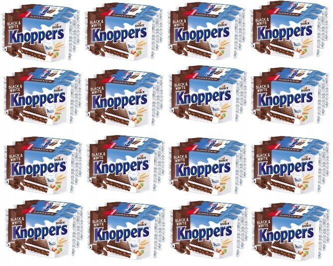 16x 75g Knoppers Černobílé Oplatek Karton