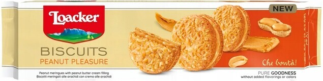 Sušenky Sněhové Pusinky s arašídy a náplní a kousky ořechů 80 g