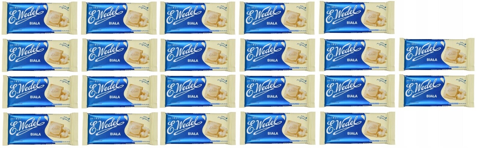 22x 80g Wedel bílá Čokoláda v krabičce