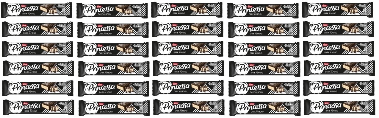 30 x 40 g Princessa Dark almond Karton