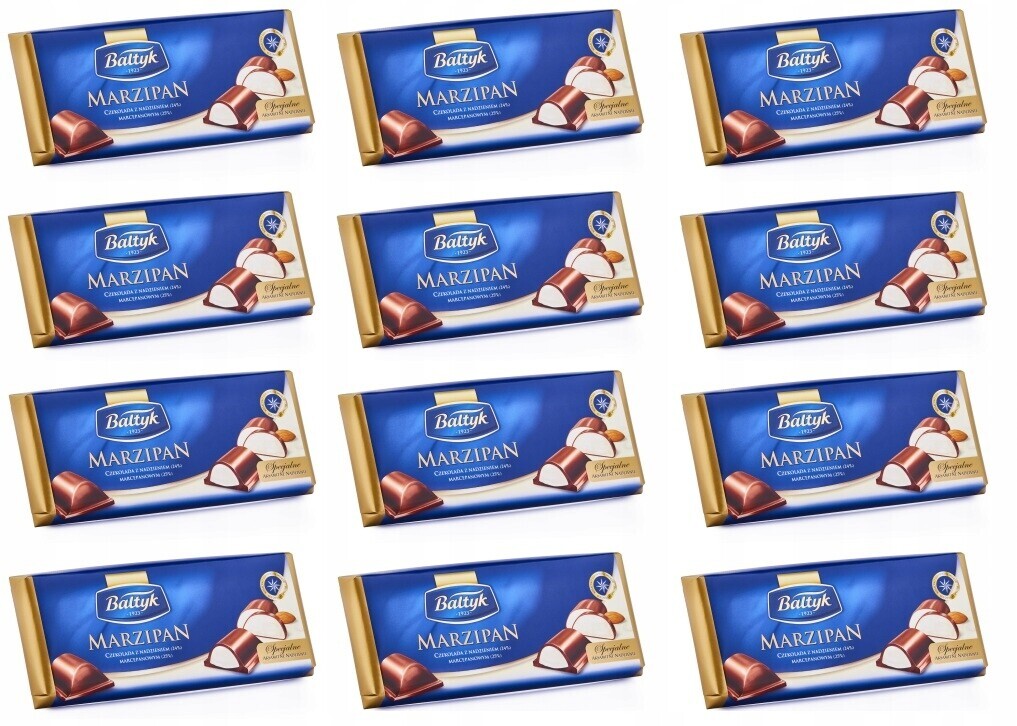 12x 151g Bałtyk Marcipán hořká Čokoláda Marcipán Karton