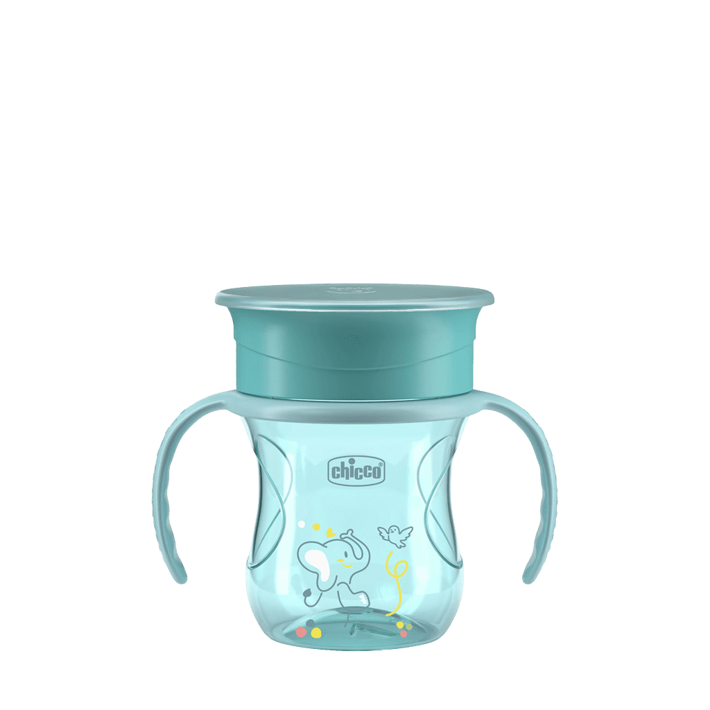 CHICCO Hrneček 360 Perfect X s držadly teal, 12m+ 200 ml