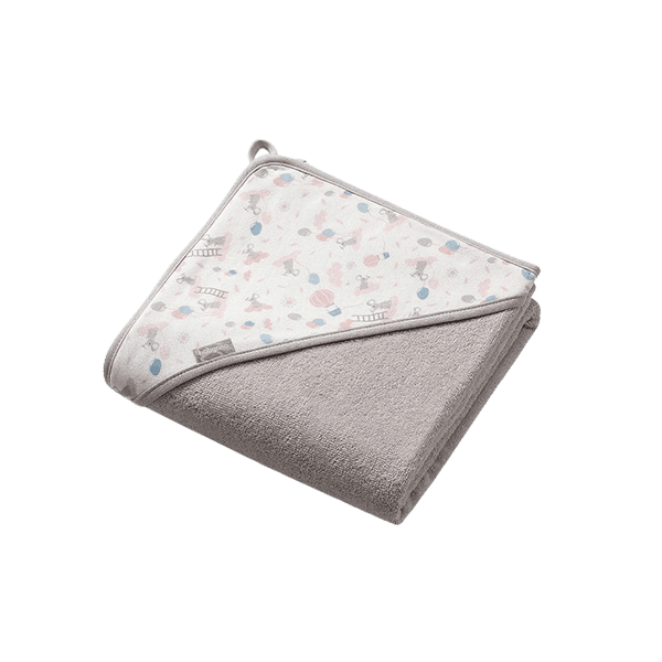 BABY ONO Osuška s kapucí froté šedá 100x100 cm