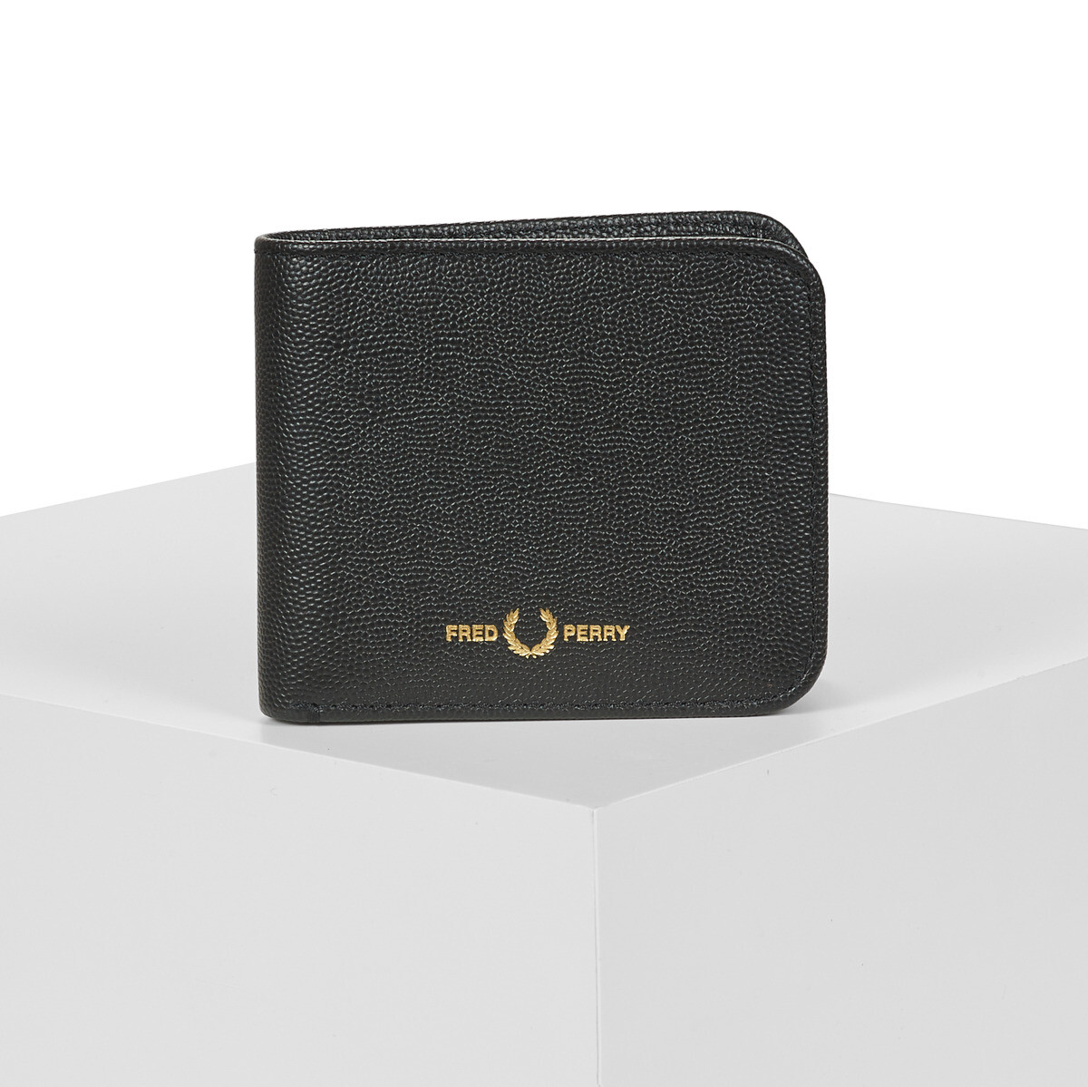 Fred Perry  SCOTCHGRAIN LEATHER BWALLET  Černá