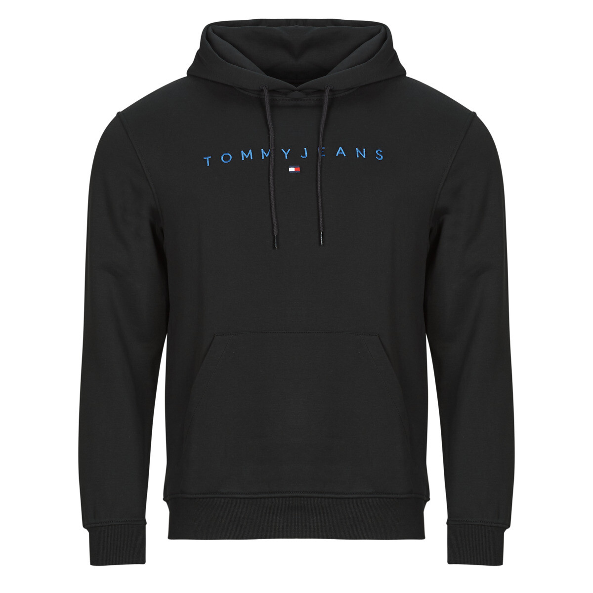 Tommy Jeans  TJM REG LINEAR LOGO HOODIE EXT  Černá