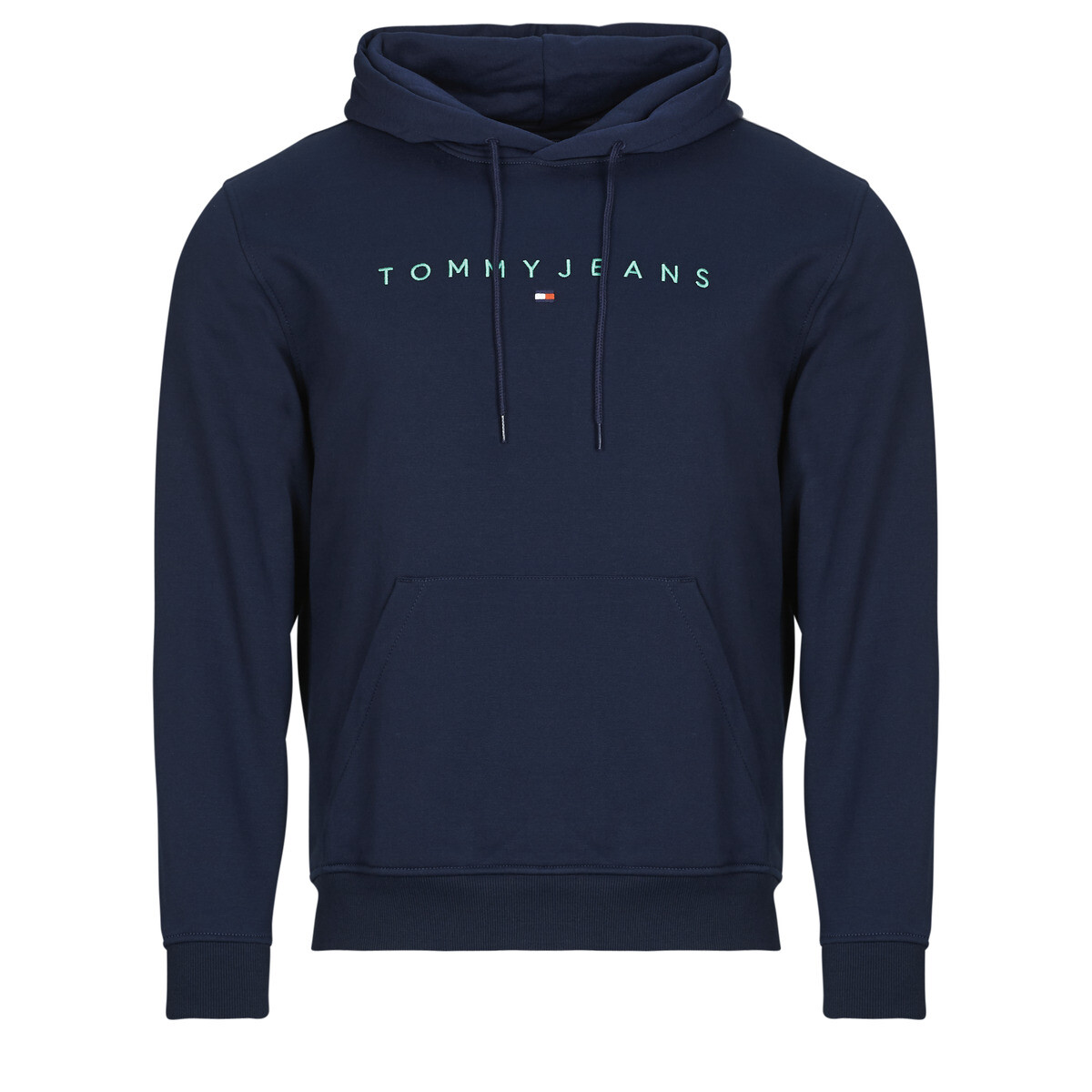 Tommy Jeans  TJM REG LINEAR LOGO HOODIE EXT  Tmavě modrá