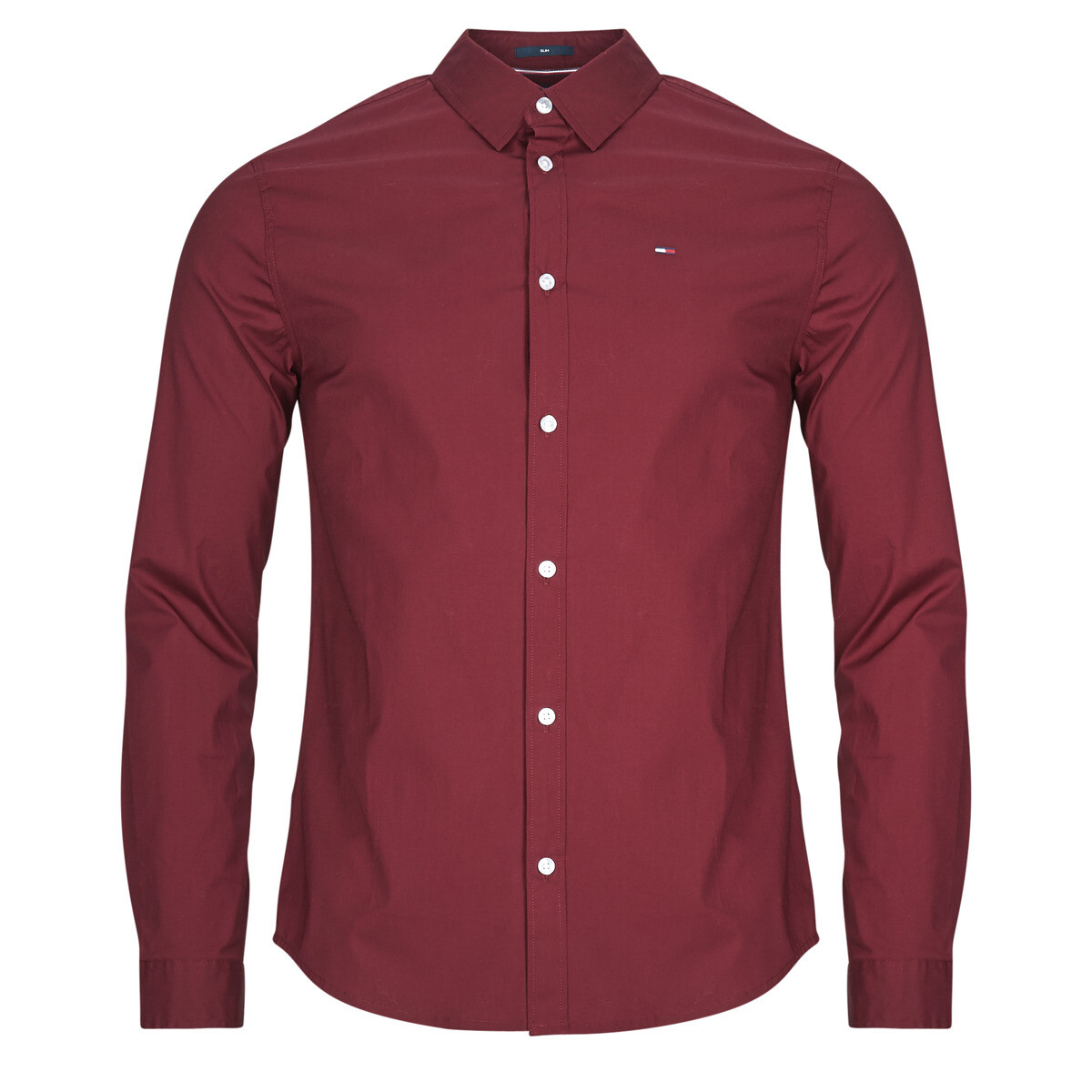 Tommy Jeans  TJM ORIGINAL STRETCH SHIRT  Bordó