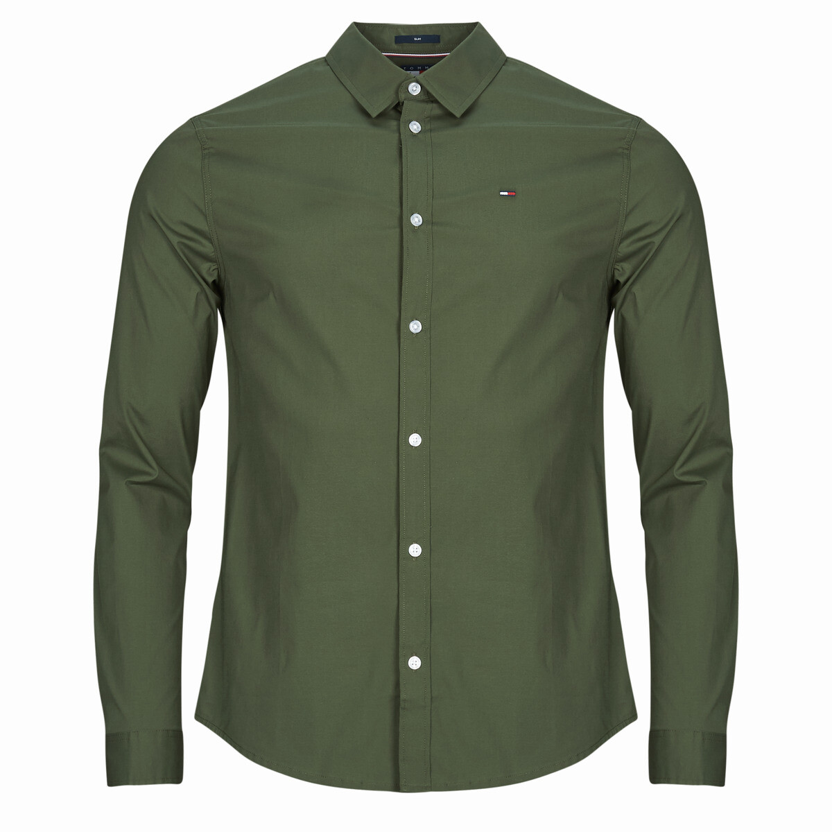 Tommy Jeans  TJM ORIGINAL STRETCH SHIRT  Khaki