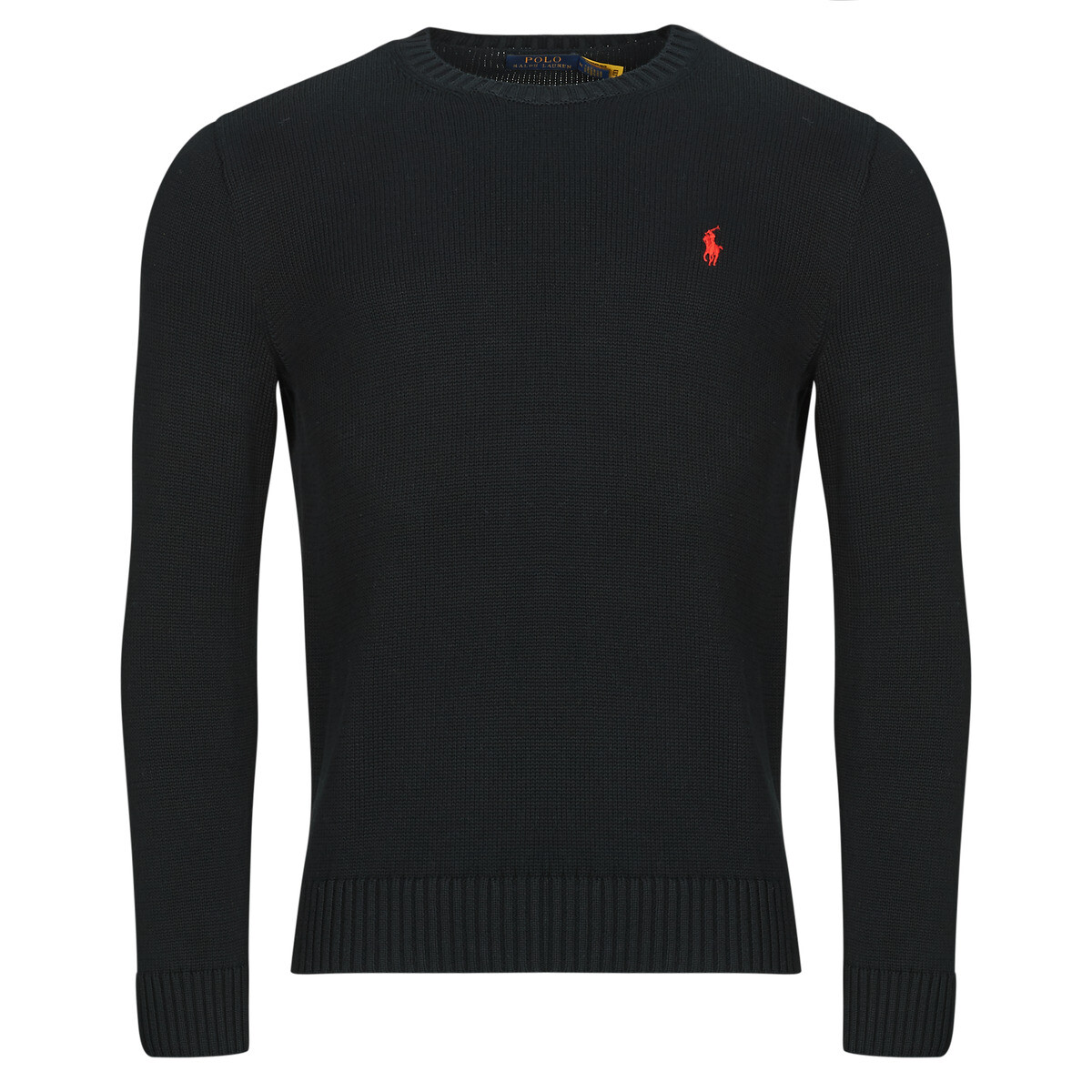 Polo Ralph Lauren  PULL COL ROND EN COTON EPAIS  Černá