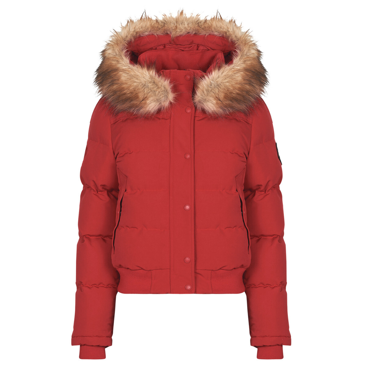 Superdry  EVEREST HOODED BOMBER JKT  Červená