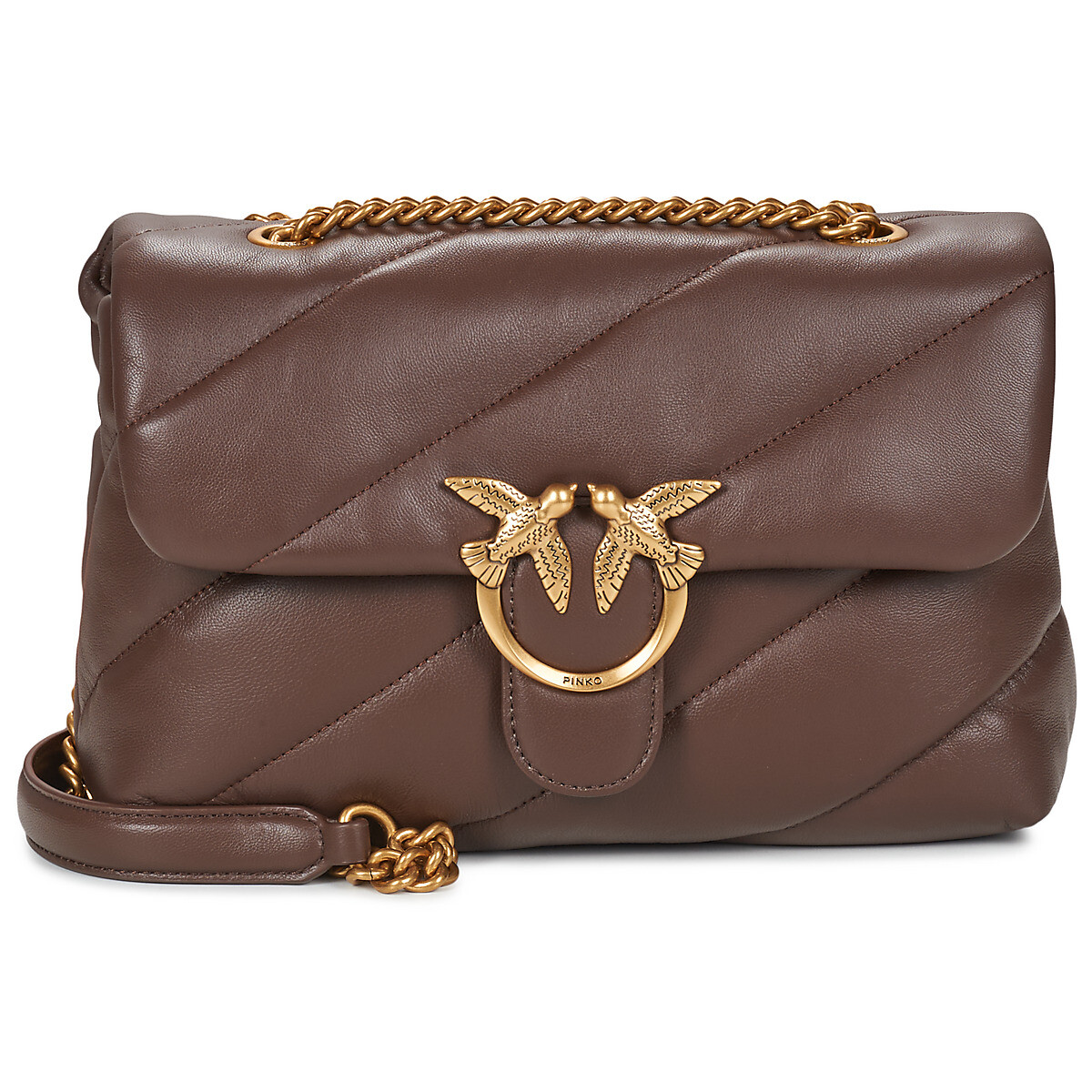 Pinko  LOVE PUFF CLASSIC CL SHEEP NAPPA  Hnědá