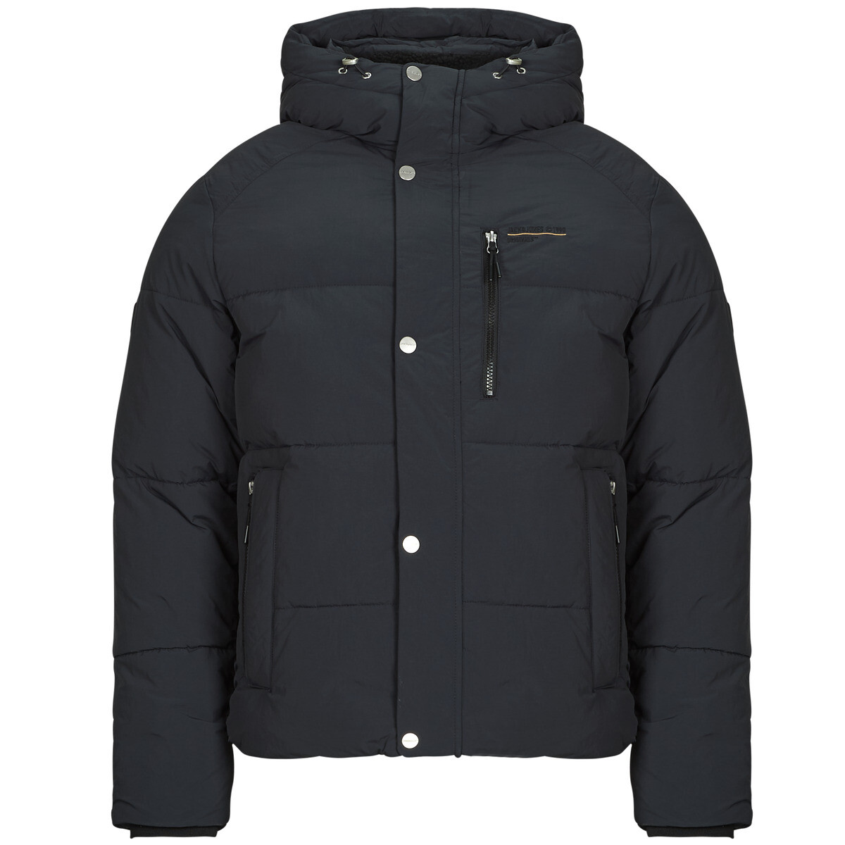 Jack & Jones  JORYORK HOOD PUFFER  Černá