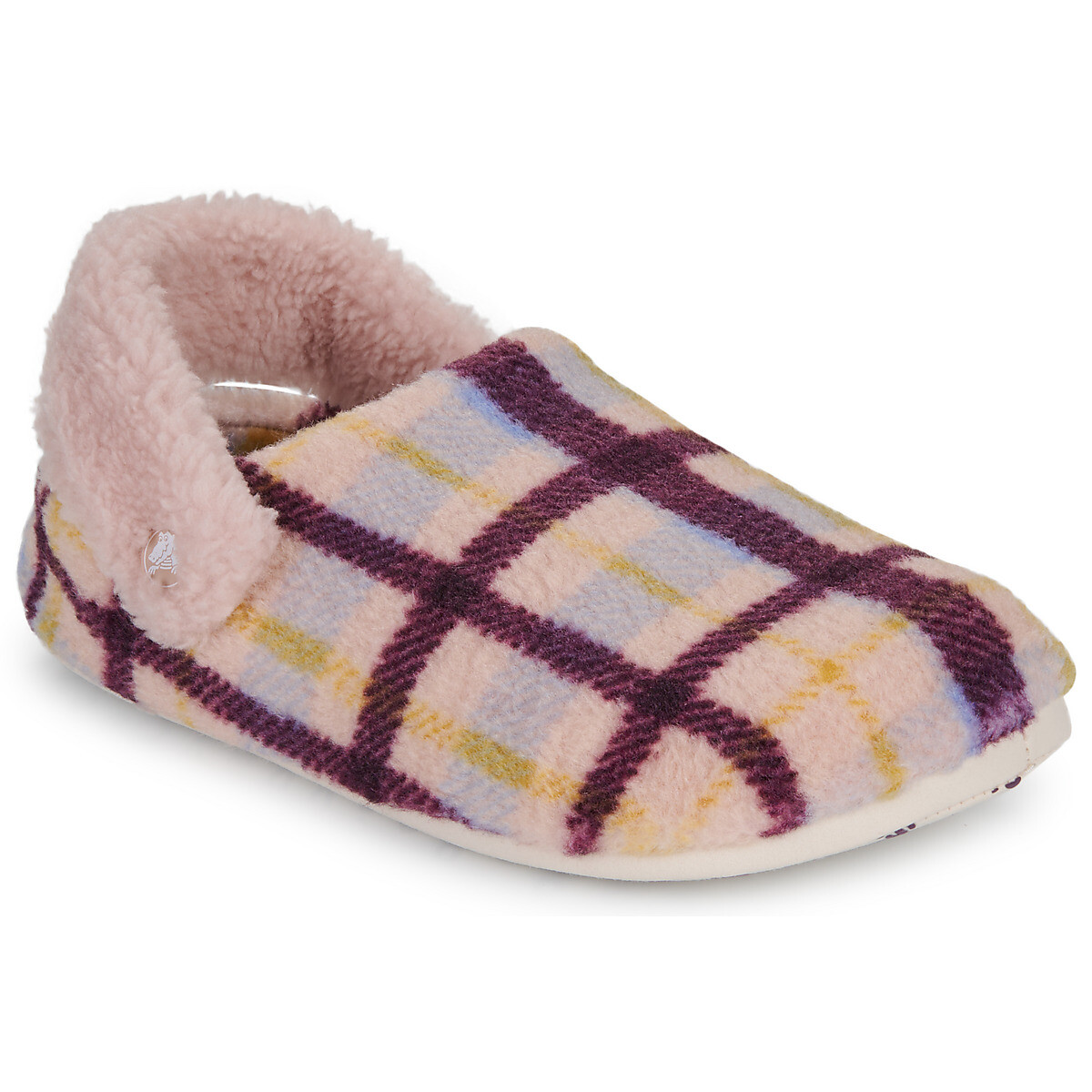 Crocs  Classic Cozzzy Plaid Slipper  Béžová