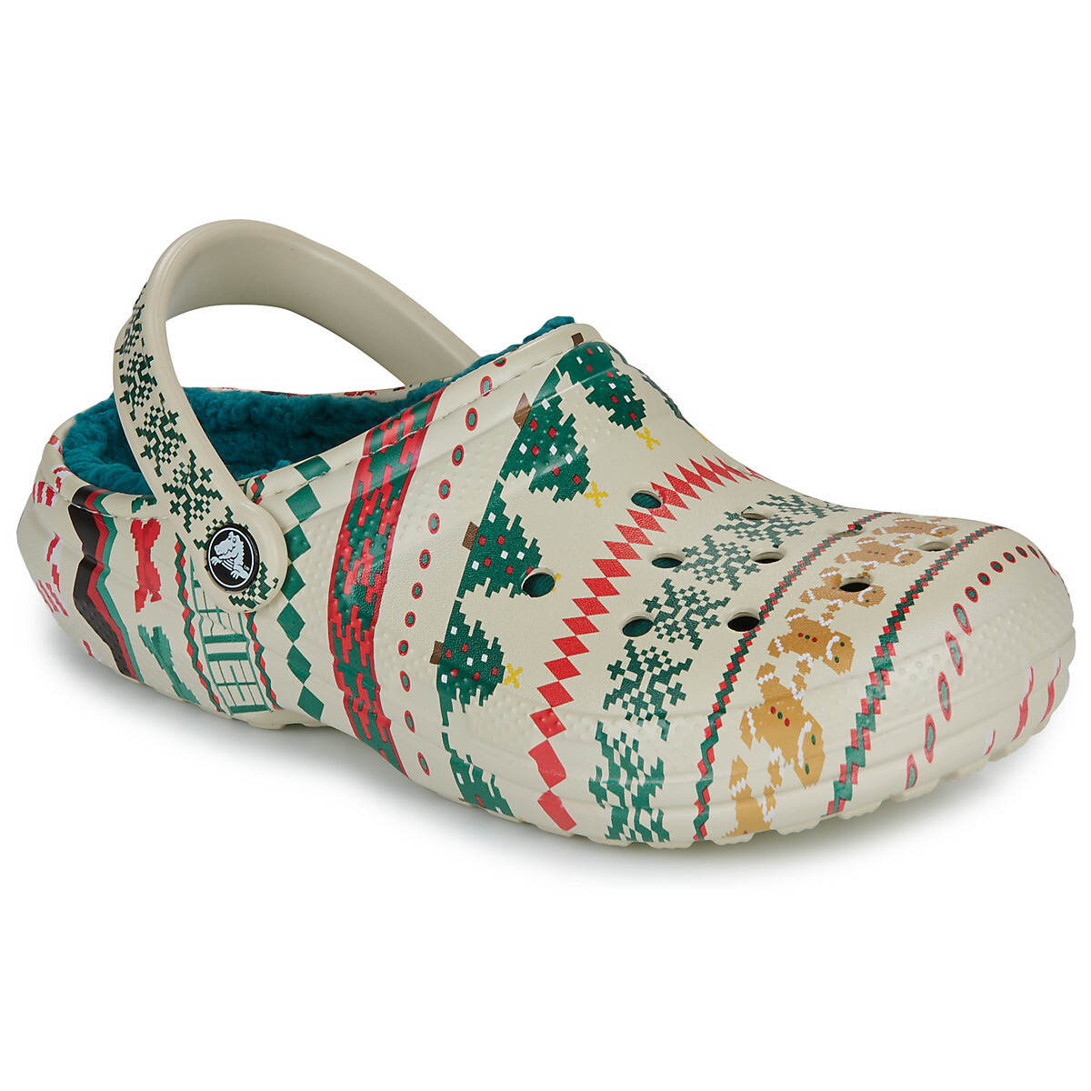 Crocs  Classic Lined Fair Isle Clog  Béžová