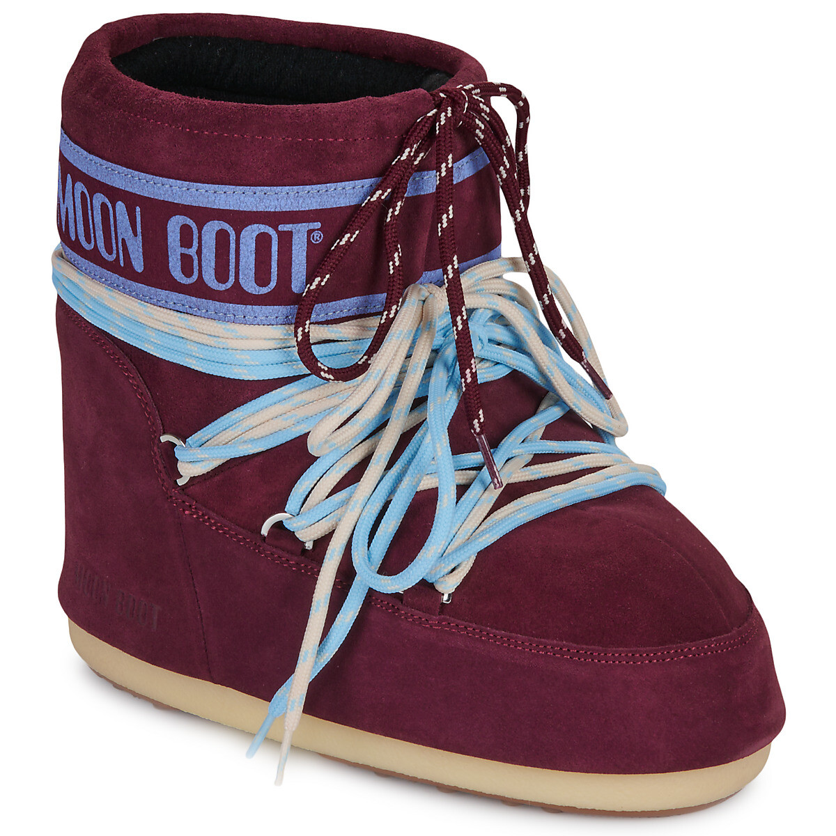 Moon Boot  MB ICON LOW SUEDE LACES  Bordó