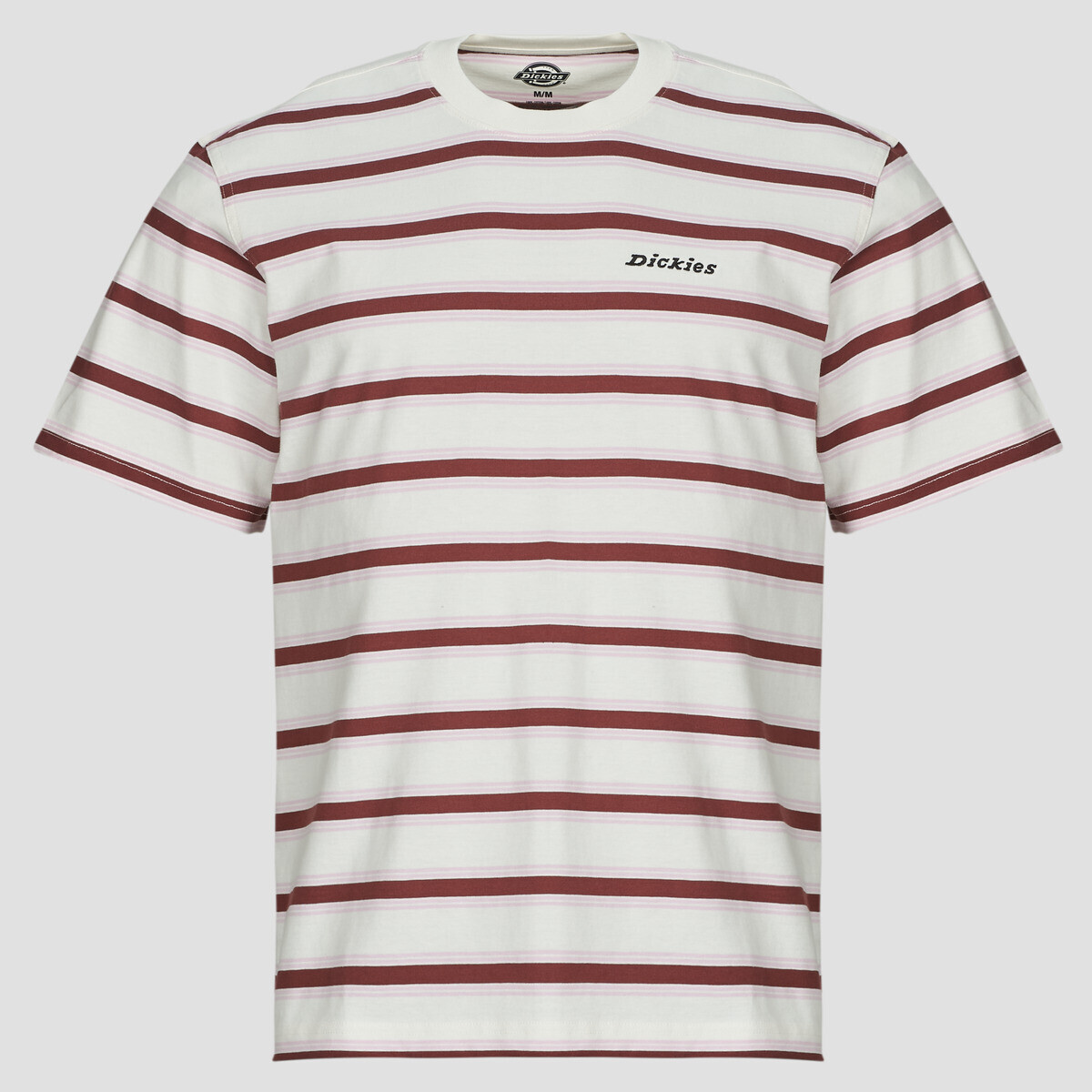 Dickies  YORK STRIPE TEE SS EGRET  Bílá