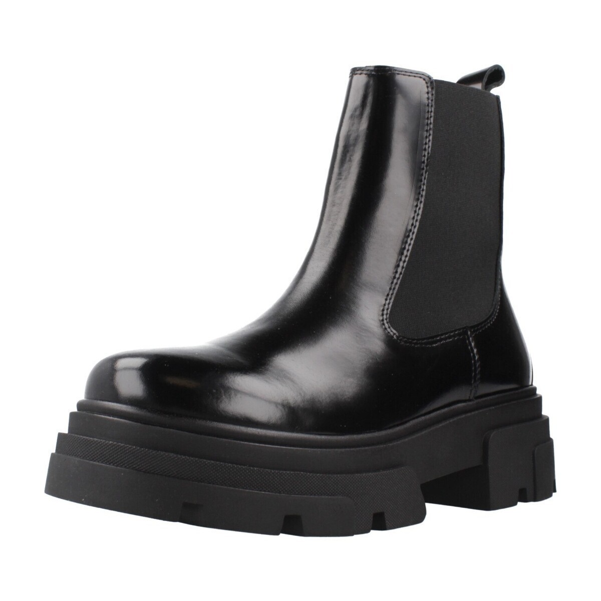 Tommy Hilfiger  TH SHINY LEATHER CHELSEA  Černá