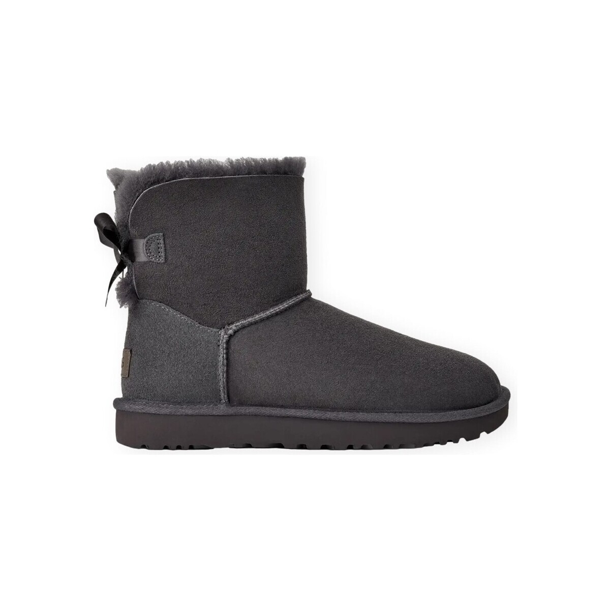 UGG  W Mini Bailey Bow II - Obsidian  Šedá