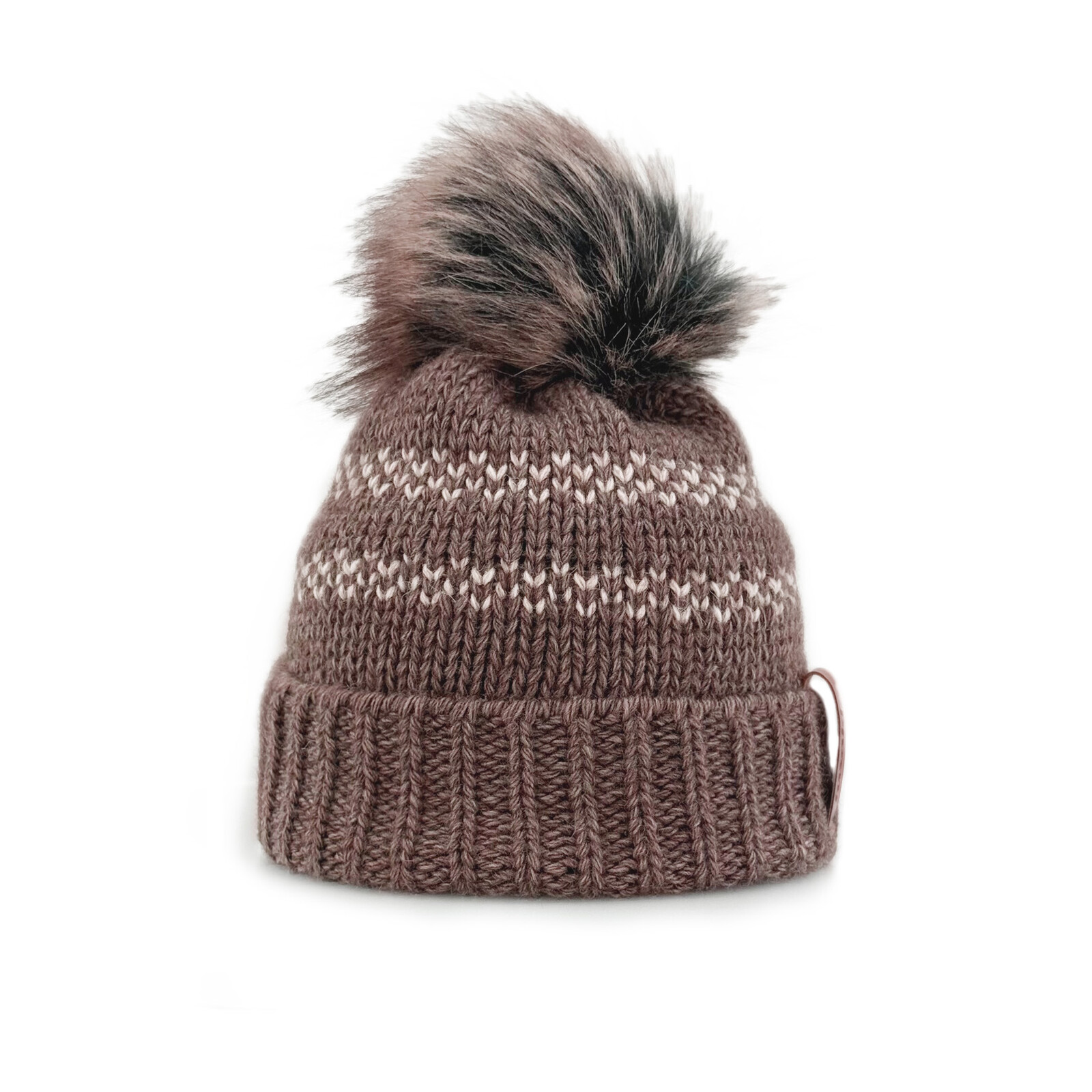 Čepice Cik-Cak hnědá