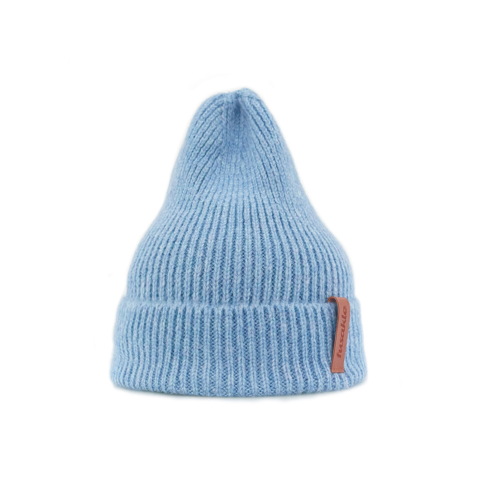 Čepice žebrovaná modrá