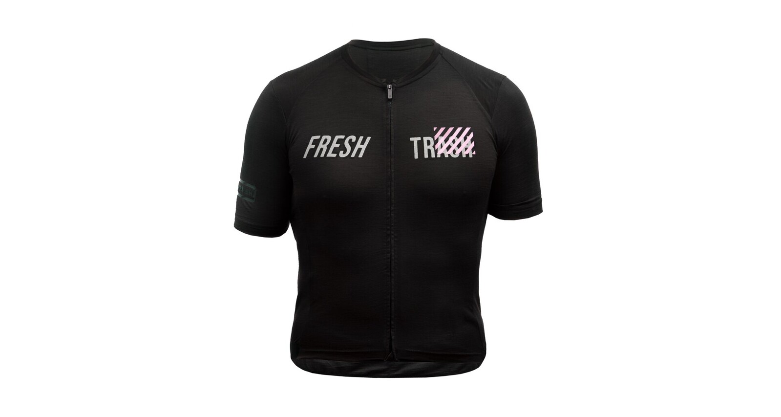 Pánský cyklistický dres Fresh Trash Lite merino EVO - True black Velikost: S