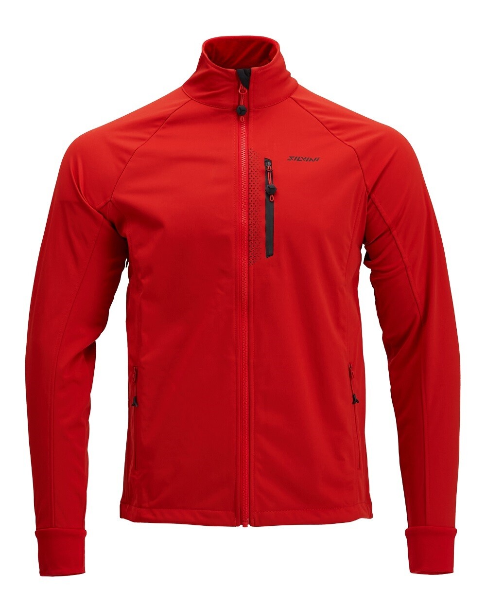 Softshellová cyklistická bunda Silvini Anteo - červená vel.M