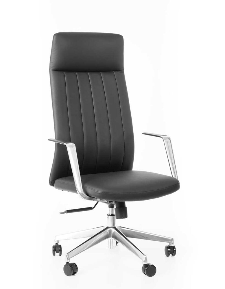 Kancelářské otočné křeslo MAART - kůže, černá