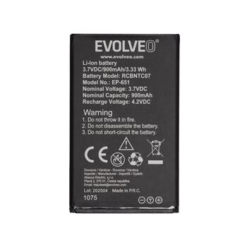 EVOLVEO originální baterie 900 mAh pro EasyPhone XG (EP-650)