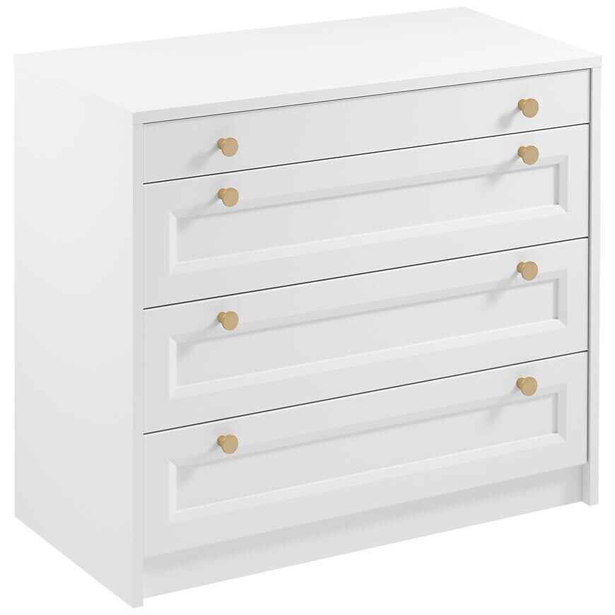 Komoda Rel K4s bílá