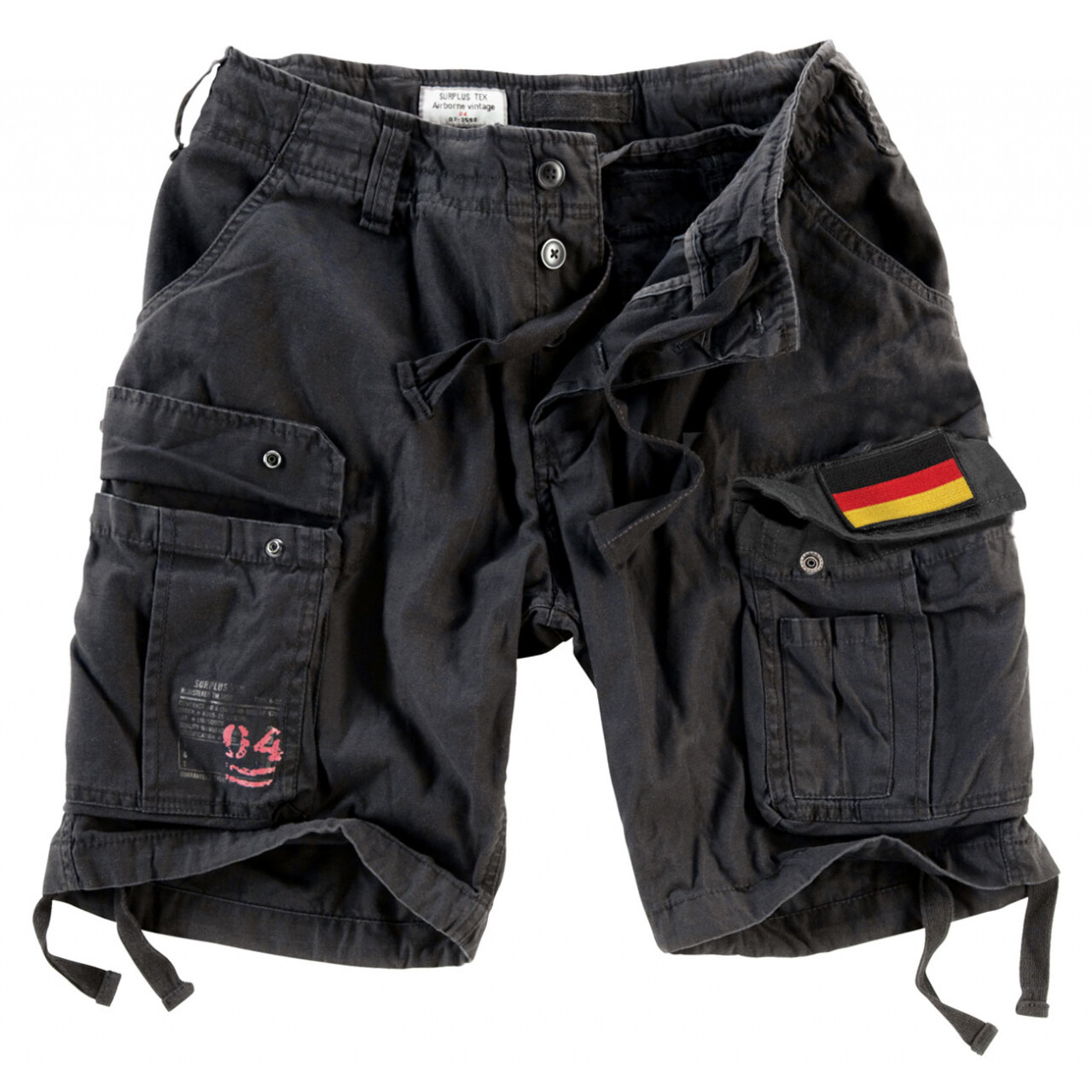 Kraťasy Airborne Vintage Shorts Patch - černé, S