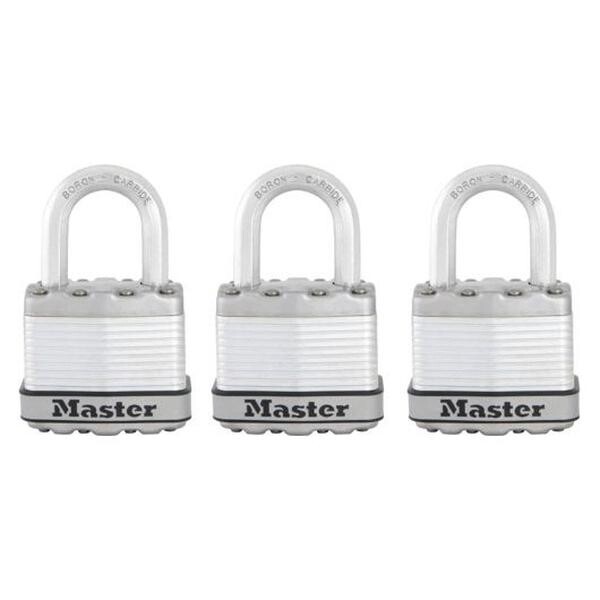 Master Lock Titanový visací zámek - Excell - 45mm (3 ks / blistr)