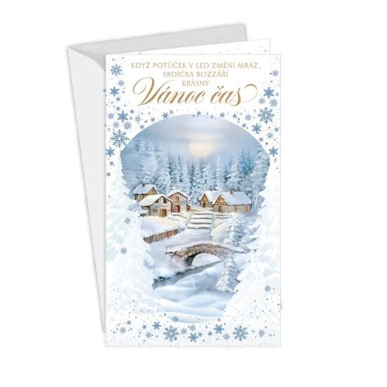 Argus Vánoční přání s kapsou na peníze - 11-6568c