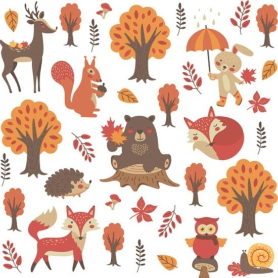 POL-MAK Ubrousky DAISY L - Woodland Animals - SD_OG_0420 01