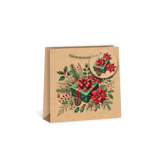 Argus Vánoční dárková taška SQUARE - 18 x 18 cm - 0825-0012