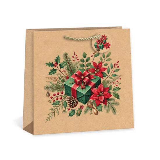 Argus Vánoční dárková taška SQUARE - 38 x 38 cm - 0885-0012