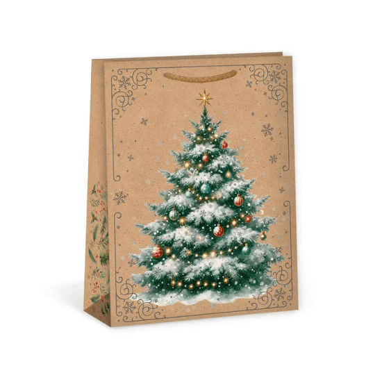 Argus Vánoční dárková taška NATUR - 18,3 x 24,3 cm - 0844-0092