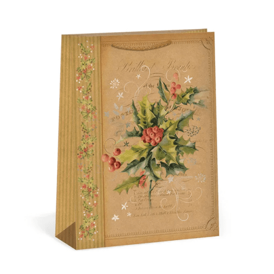 Argus Vánoční dárková taška NATUR - 31 x 41,5 cm - 0884-0095