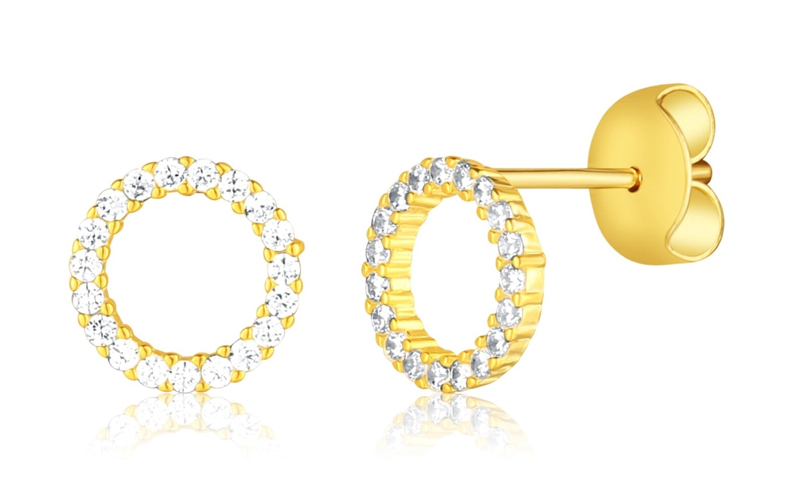 JVD Elegantní pozlacené náušnice se zirkony SVLE3254XD5GO00