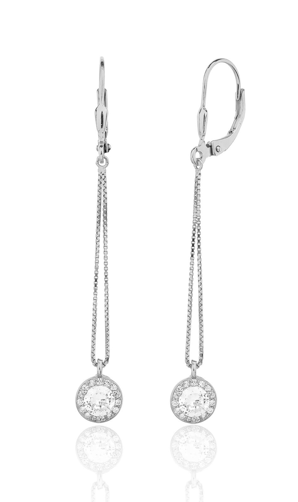 JVD Dlouhé visací náušnice se zirkony SVLE3413XJ6BI00